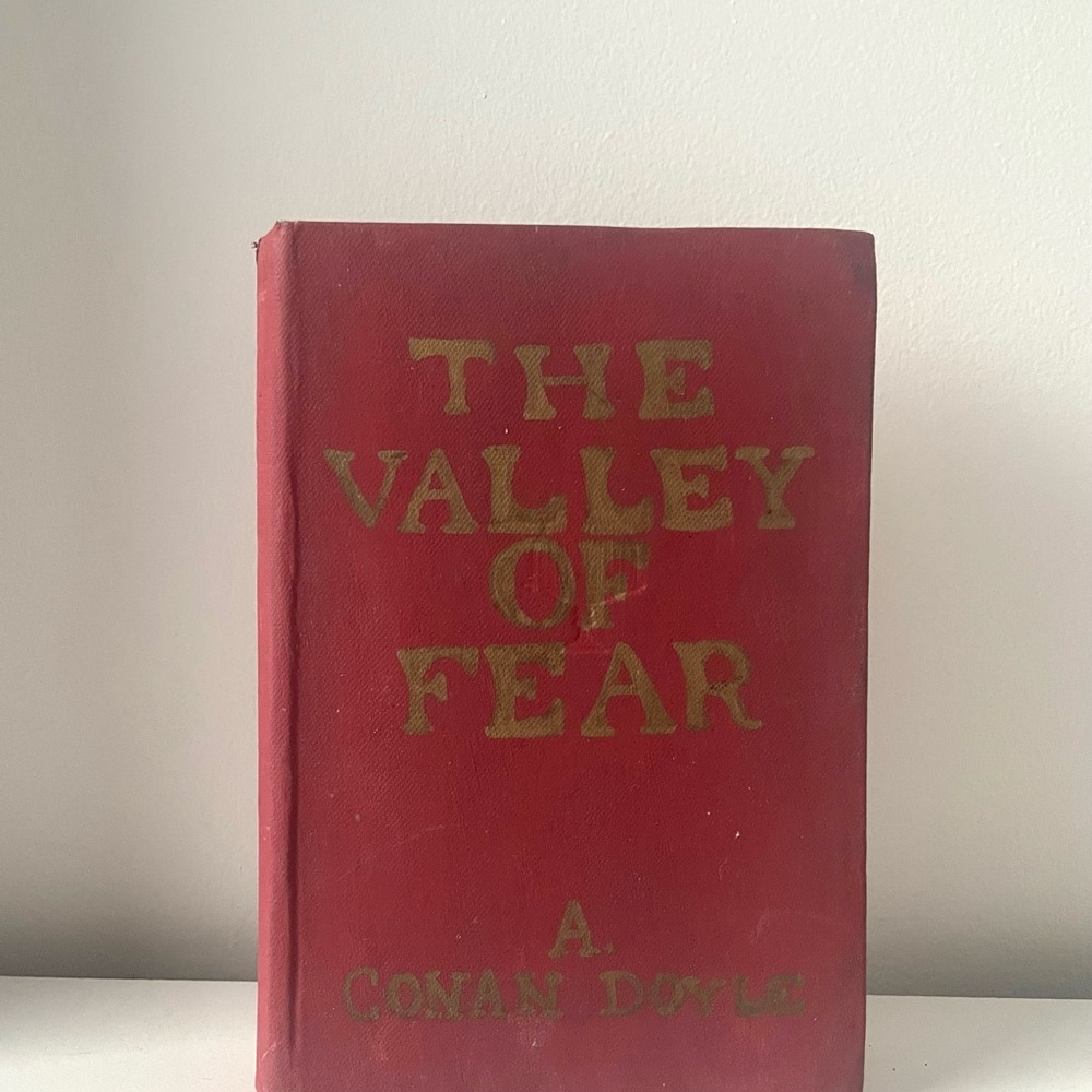 The Valley Of Fear - The Black Tulip -  A. Conan Doyle Antique Book